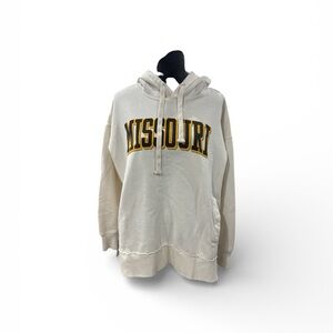 Pressbox MISSOURI  Cream Hoodie oversized Medium